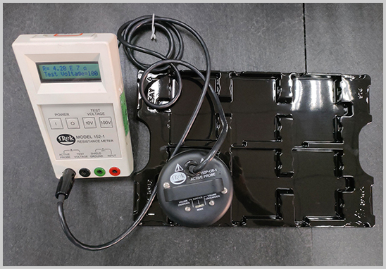 吸塑盘防静电检测机构